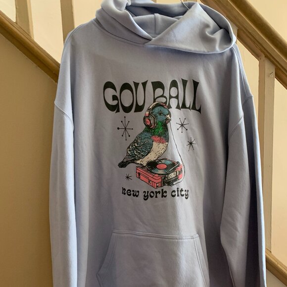 NYC Light Blue Sweatshirt Hoodie 2X - Picture 2 of 3